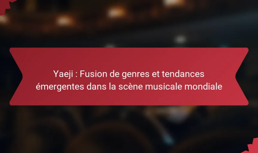 Yaeji : Fusion de genres et tendances émergentes dans la scène musicale mondiale